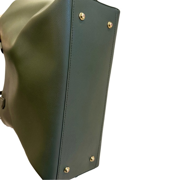 Quince Italian Leather Triple Compartment Shopper Tote | Olive Green - Picture 10 of 16